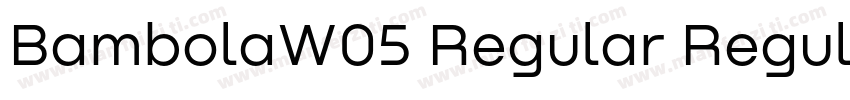 BambolaW05 Regular Regular字体转换